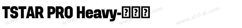 TSTAR PRO Heavy字体转换